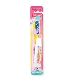 Kodomo Baby Toothbrush With Toothpaste – 0.5/3 Years