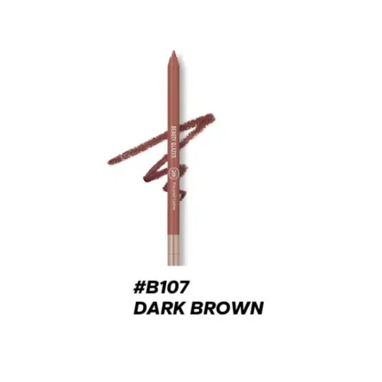 Beauty Glazed Lip Liner Waterproof & Long Lasting – B107 Dark Brown