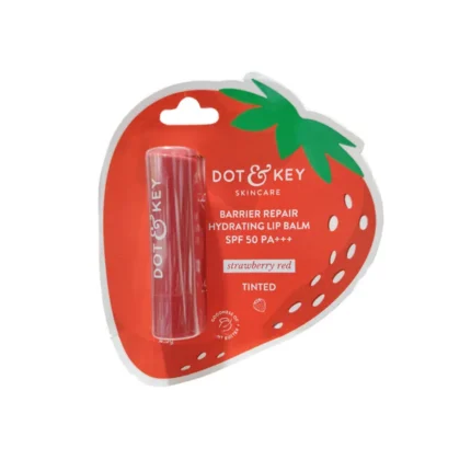 Dot & Key Barrier Repair Hydrating Lip Balm SPF 50+ PA+++ – Strawberry Red (Tinted)