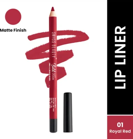 Swiss Beauty Bold Matt LipLiner Bright Royal Red 01