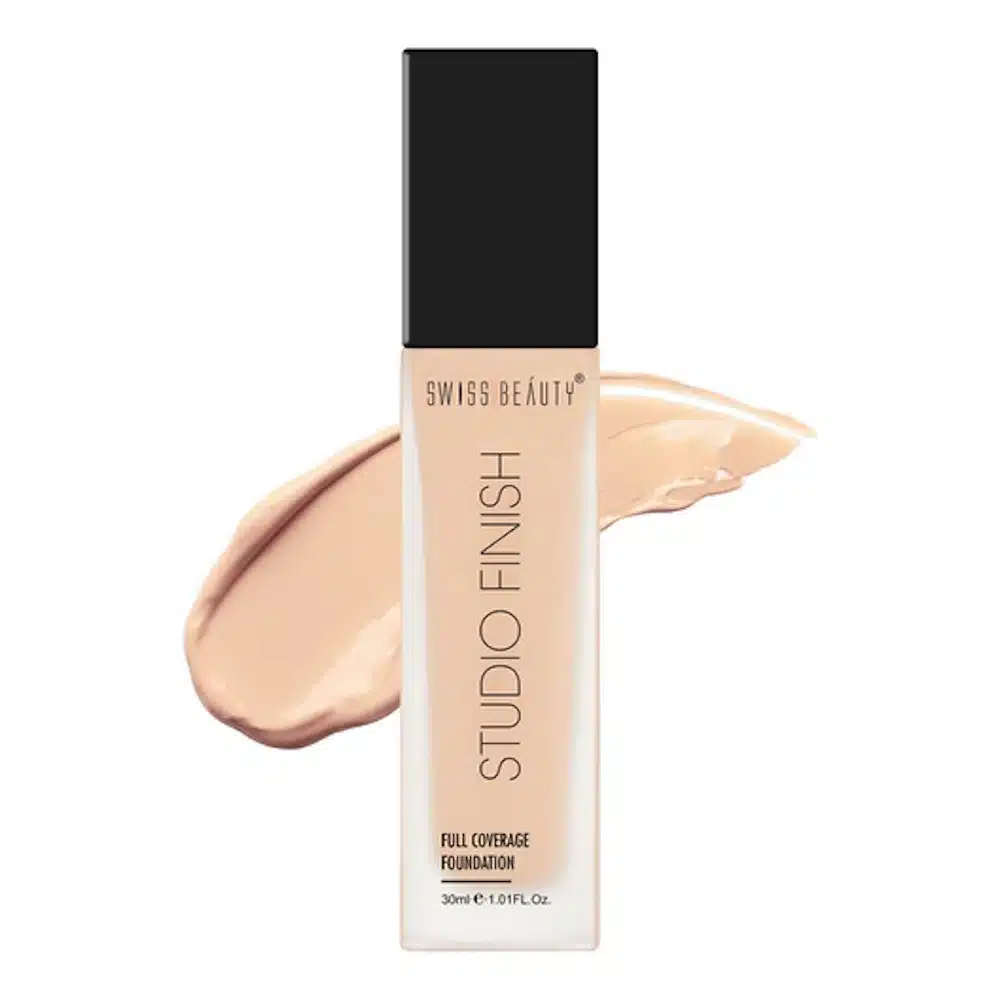 Swiss Beauty Studio Finish Full Coverage Foundation Ivory Rose 01 – 30ml Swiss Beauty Studio Finish Full Coverage Foundation Ivory Rose 01 – 30ml