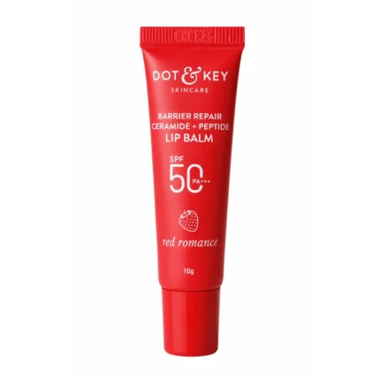 Dot & Key Ceramide Peptide Tinted Lip Balm SPF50+- Red Romance – 10g