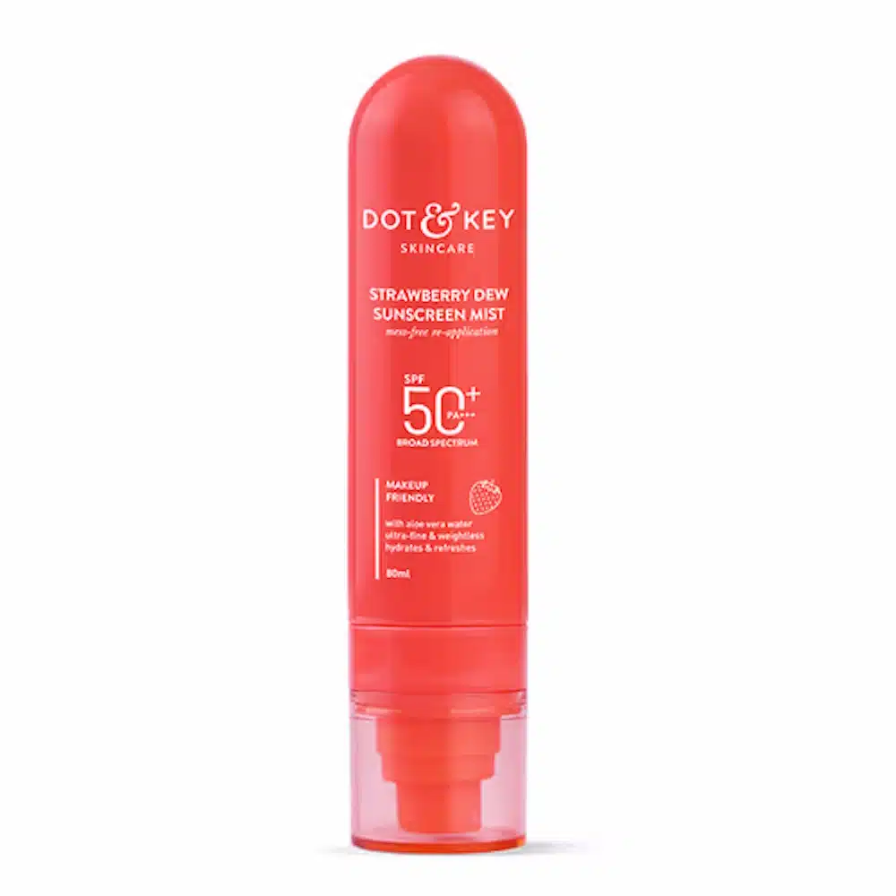 Dot & Key Strawberry Dew Sunscreen Mist SPF50+ PA+++ – 80ml Dot & Key Strawberry Dew Sunscreen Mist SPF50+ PA+++ – 80ml
