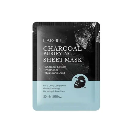 LAIKOU Charcoal Purifying Sheet Mask (Pore Care & Hydrating) – 30ml