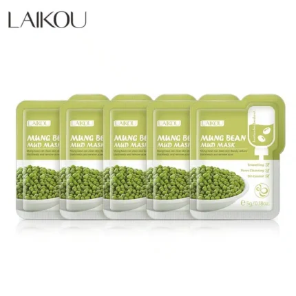 LAIKOU Mung Bean Mud Mask – 5 Pcs