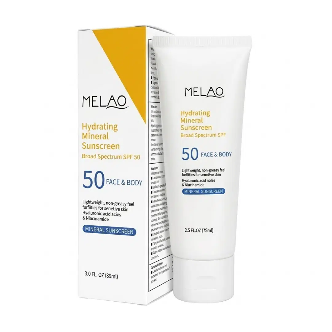 MELAO Hydrating Mineral Face & Body Sunscreen SPF50+ – 75ml MELAO Hydrating Mineral Face & Body Sunscreen SPF50+ – 75ml