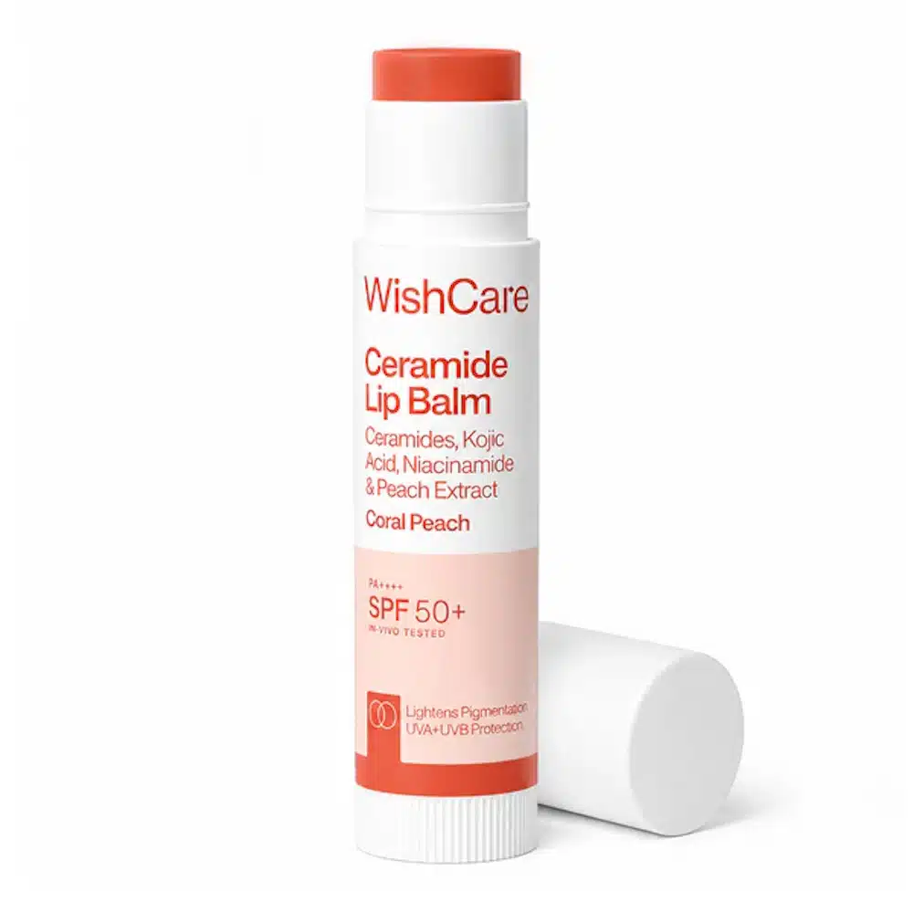 WishCare Ceramide Coral Peach Lip Balm with SPF50+ PA+++ – 5g WishCare Ceramide Coral Peach Lip Balm with SPF50+ PA+++ – 5g